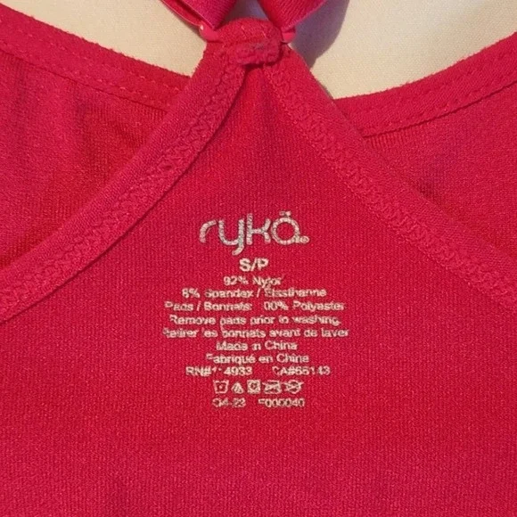 Ryka Sports Bra Cross Back Adjustable Straps Padded Activewear S/P - Picture 4 of 4